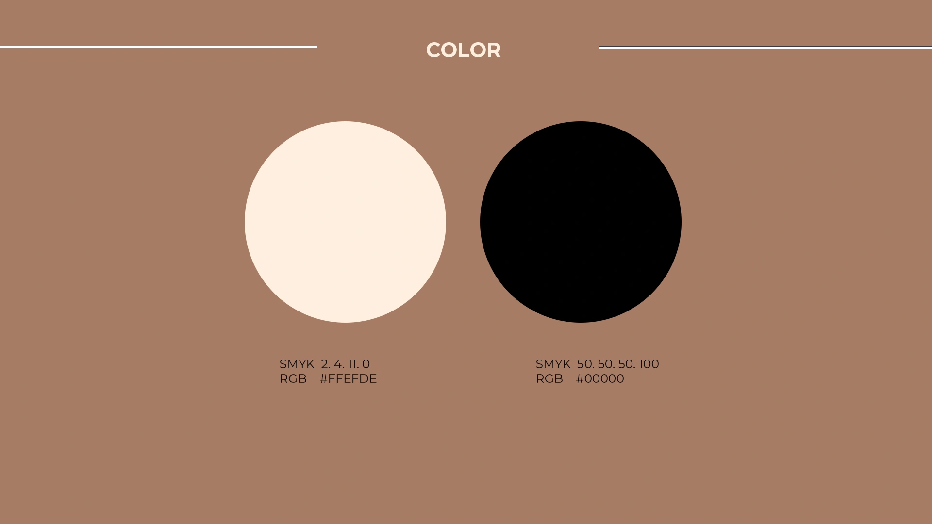 Coffee Gram Farbpalette mit Creme (#E3D6C2) und Schwarz (#000000) für Kaffee-Markendesign
